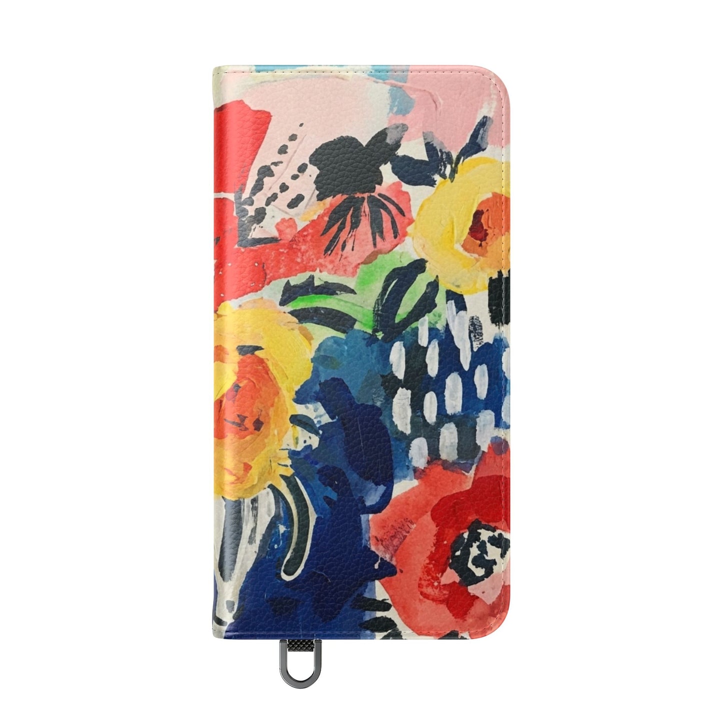 Abstract Flora Vegan Leather Flip Case