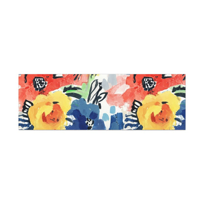 Abstract Flora Stretched Canvas Wall Art