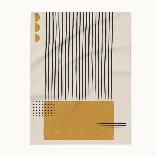 Ochre Cadence Arctic Fleece Blanket