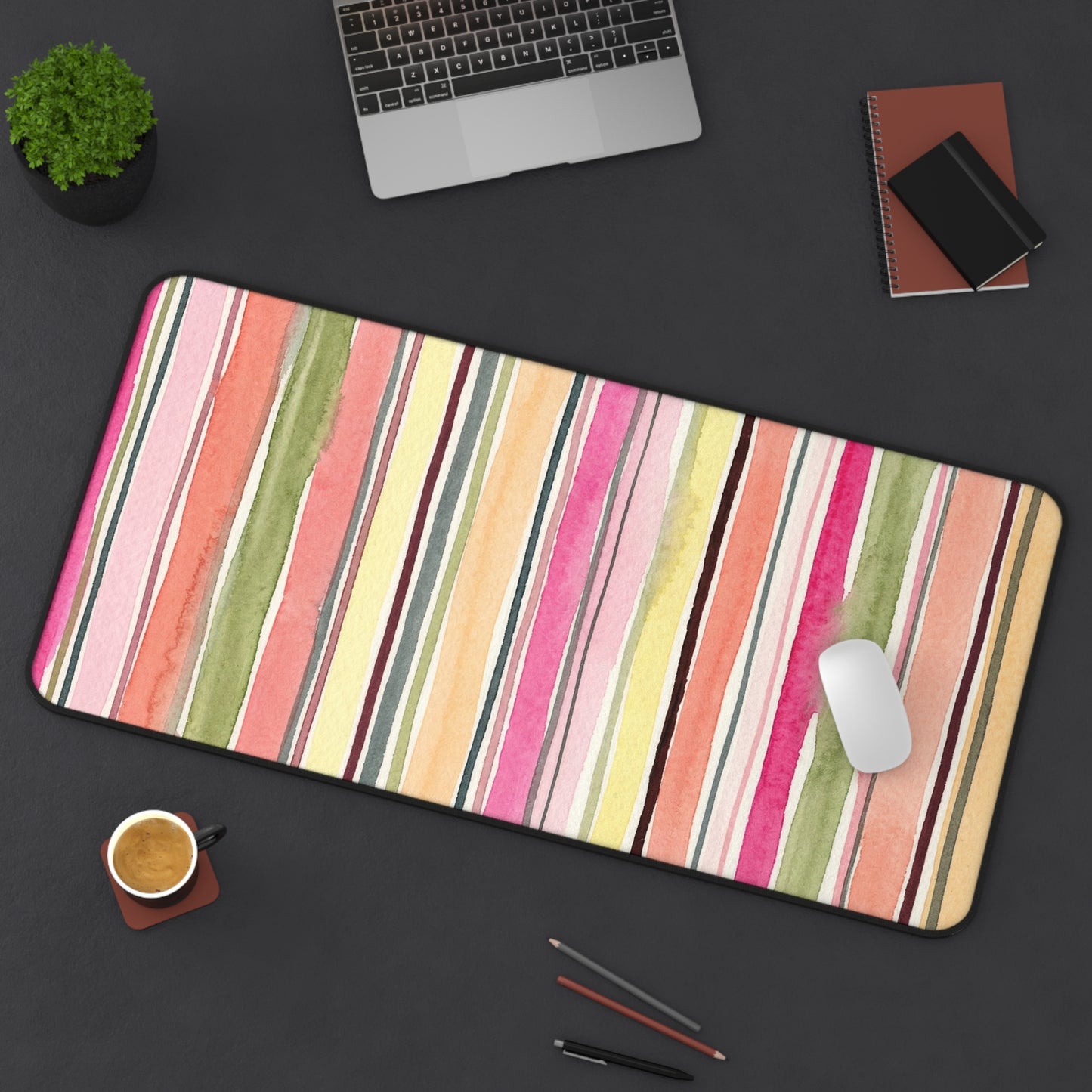 Summer Stripe Desk Mat