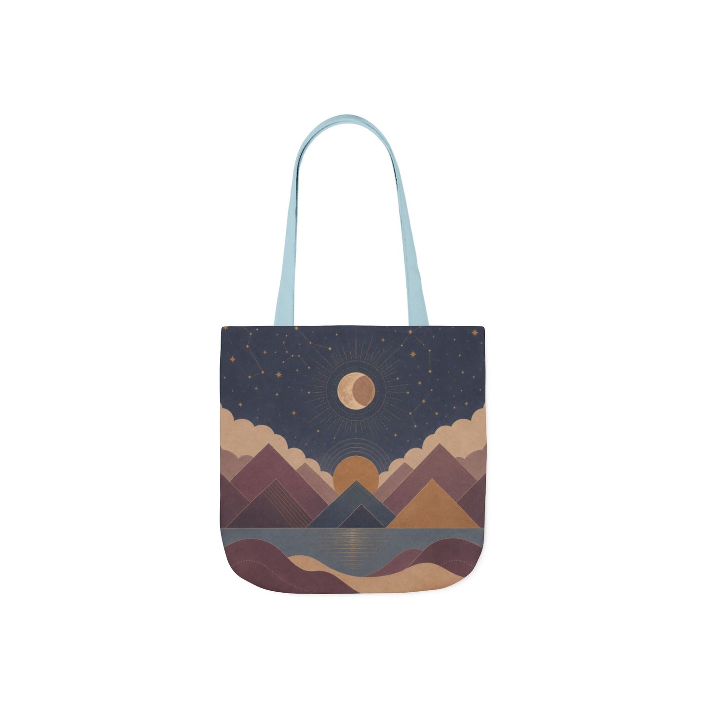 Celestial Vale Tote Bag with 5-Color Straps