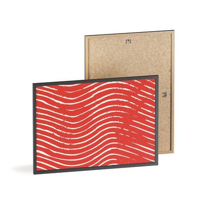 Scarlet Tide Wood Framed Posters