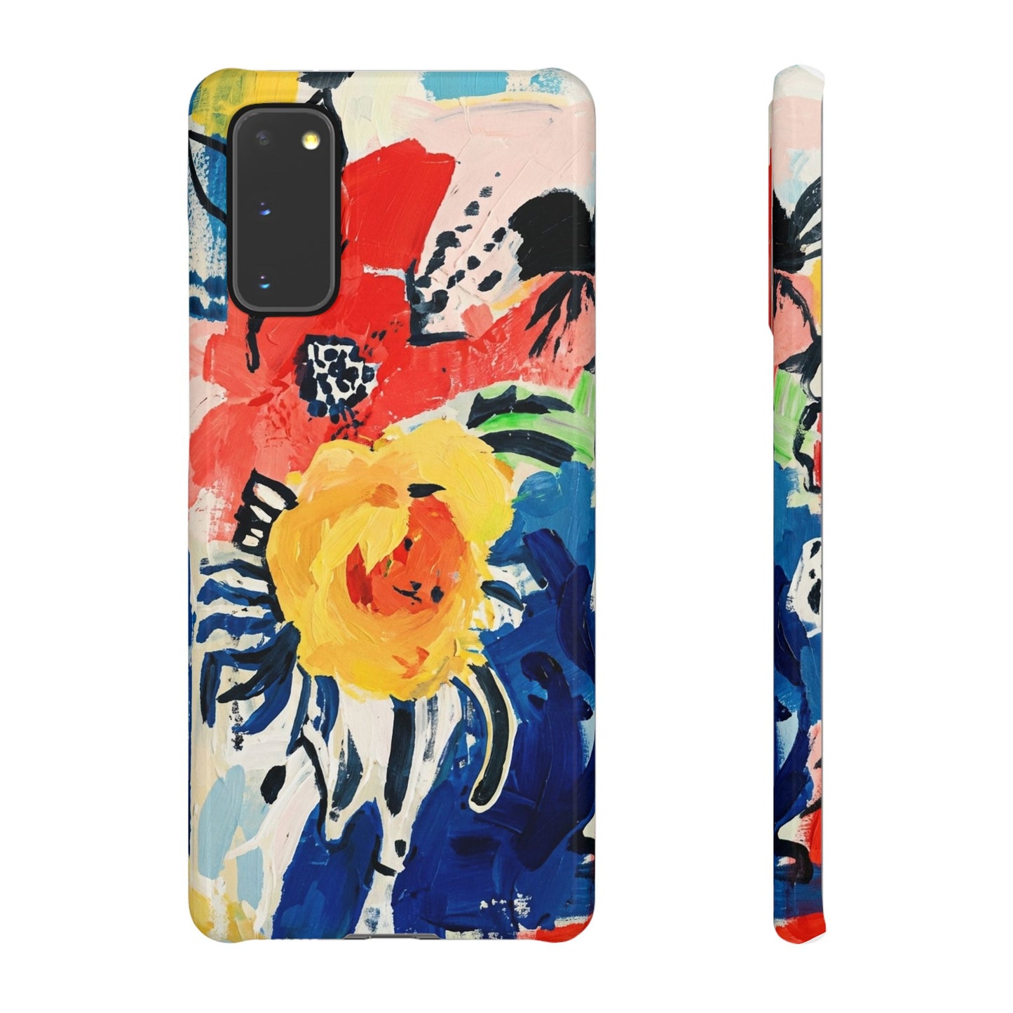 Abstract Flora Snap Phone Case