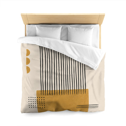 Ochre Cadence Microfiber Duvet Cover