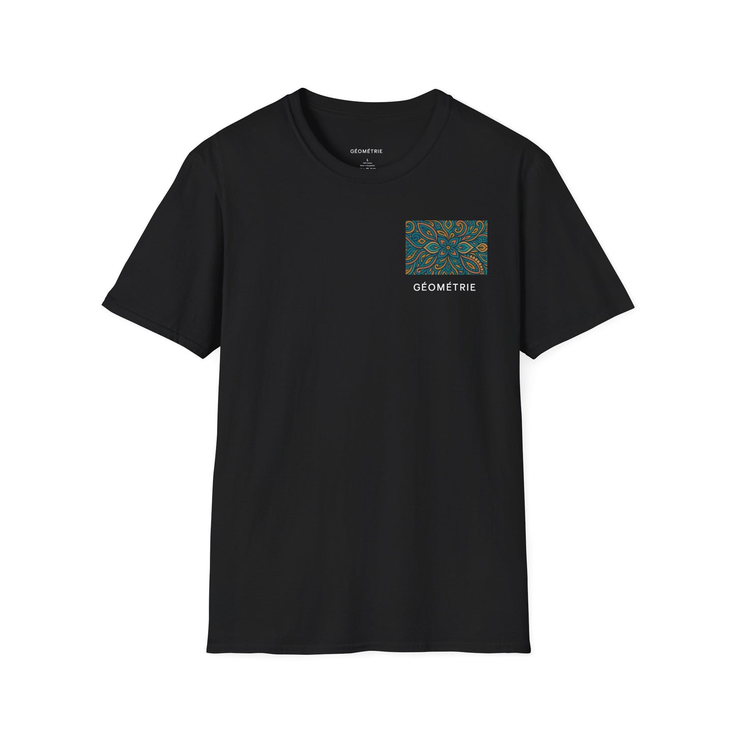 Geo Pattern Unisex Softstyle T-Shirt | Casual Everyday Tee, Graphic Shirt, Gift for Him/Her, Trendy Wear, Artsy Style (Pattern 04)