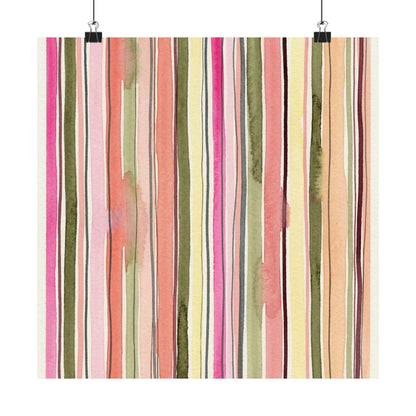 Summer Stripe Art Poster