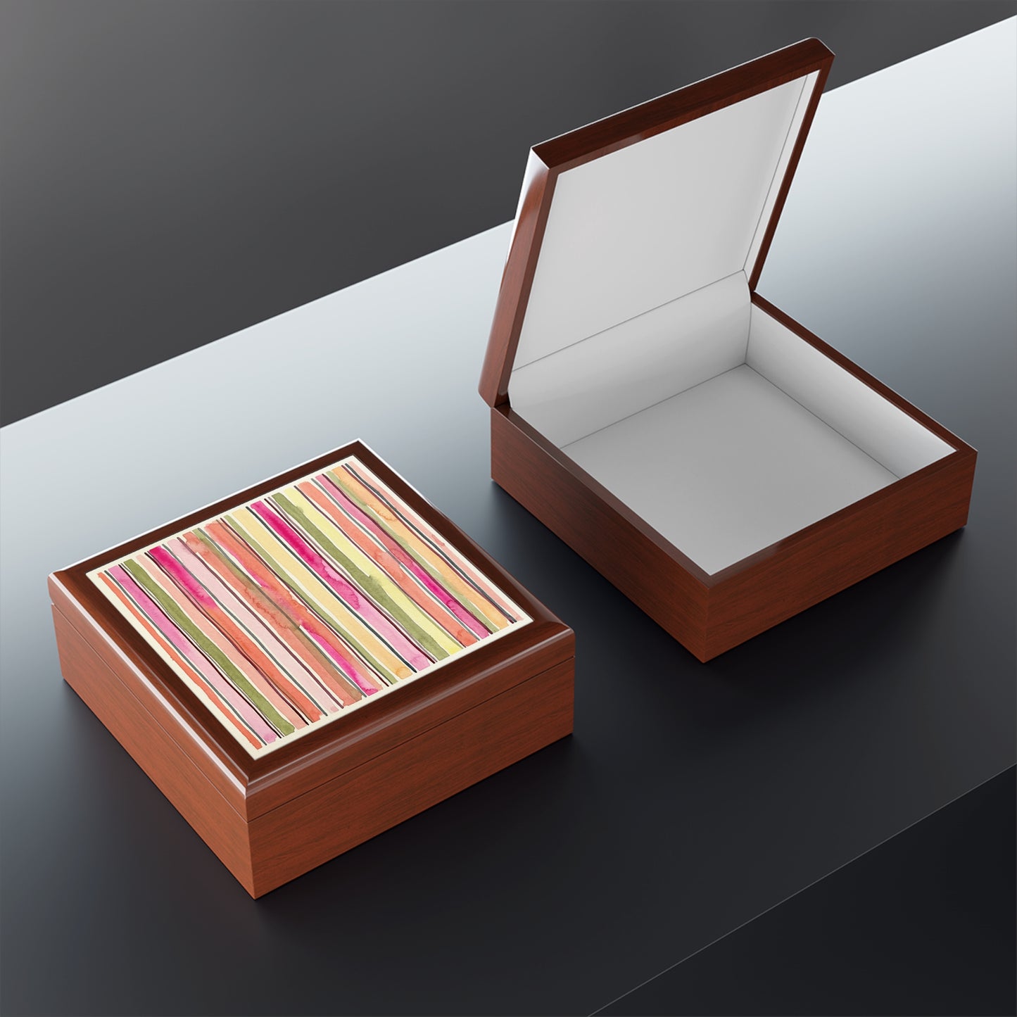 Summer Stripe Jewelry Box