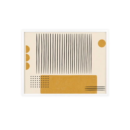Ochre Cadence Wood Framed Posters
