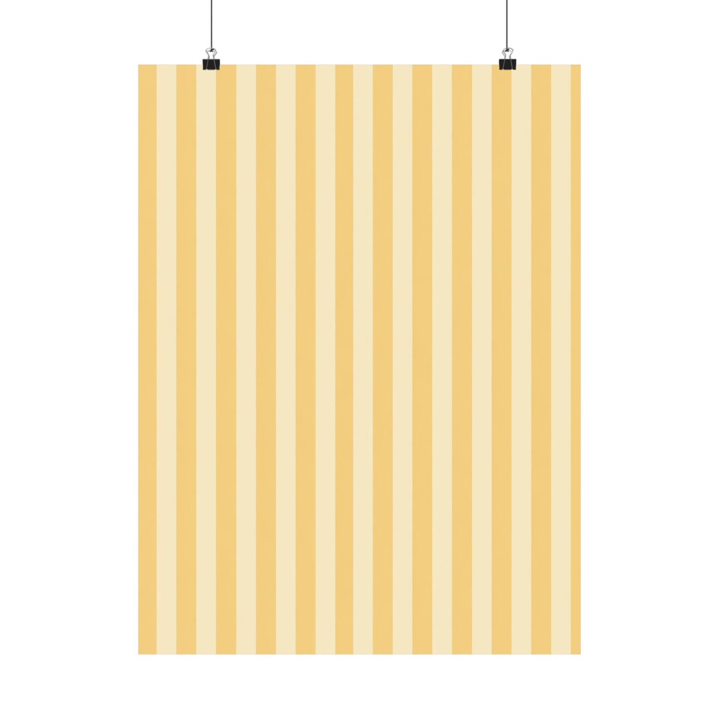 Buttercup Stripe Art Poster