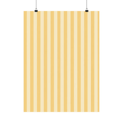Buttercup Stripe Art Poster