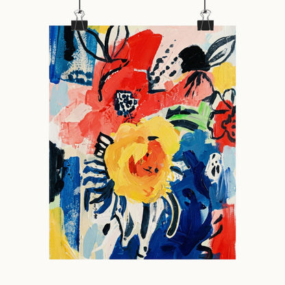 Abstract Flora Art Poster