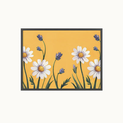 Spring Daisies Wood Framed Posters