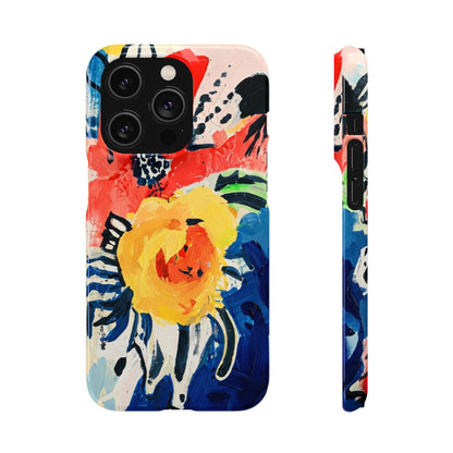 Abstract Flora Snap Phone Case