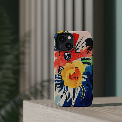 Abstract Flora Magnetic Phone Case