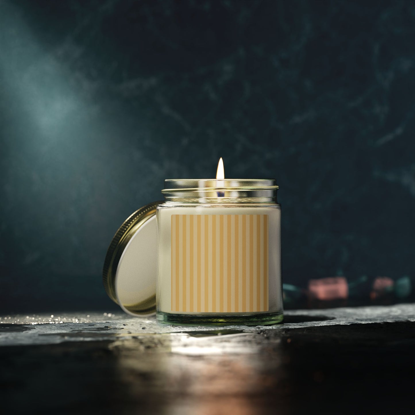Buttercup Stripe Scented Candles