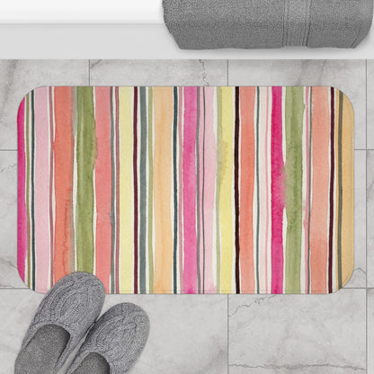 Summer Stripe Bath Mat