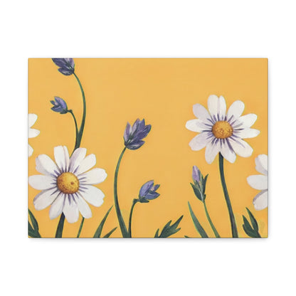 Spring Daisies Stretched Canvas Wall Art