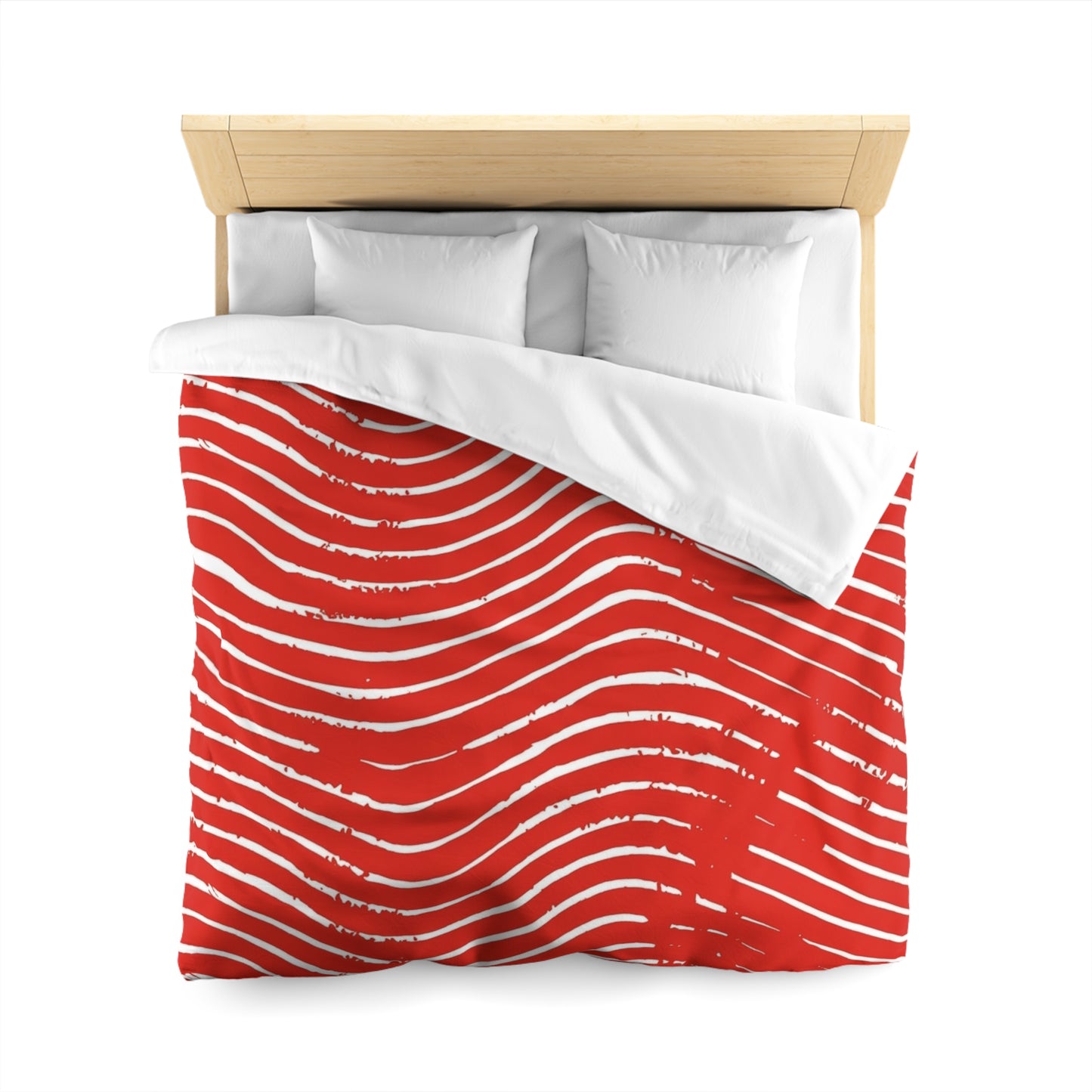 Scarlet Tide Microfiber Duvet Cover