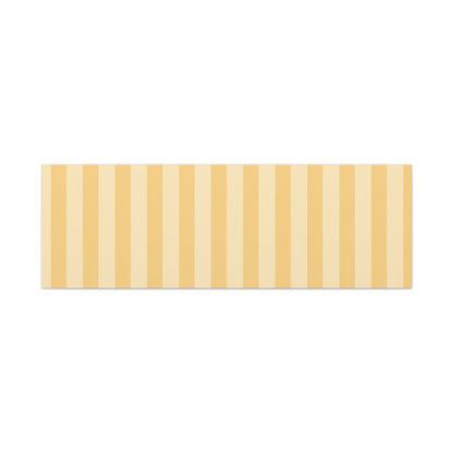 Buttercup Stripe Stretched Canvas Wall Art