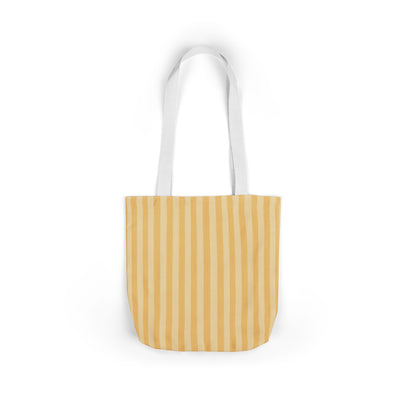 Buttercup Stripe Tote Bag with 5-Color Straps