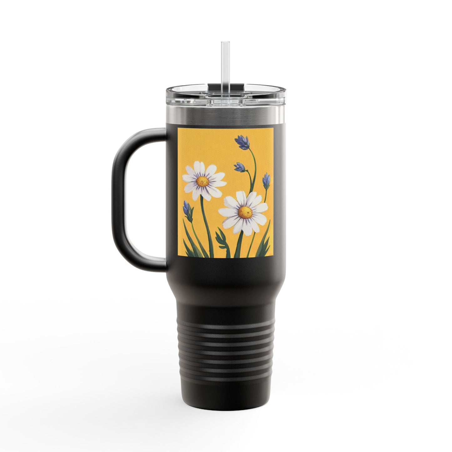 Spring Daisies 40oz Insulated Travel Mug