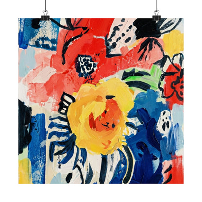 Abstract Flora Art Poster