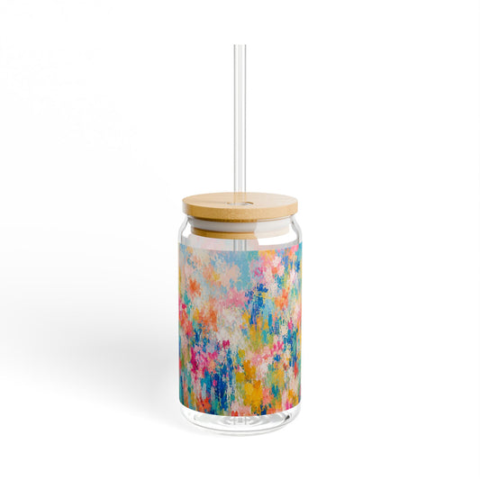 Chromatic Meadow Sipper Glass | 16oz
