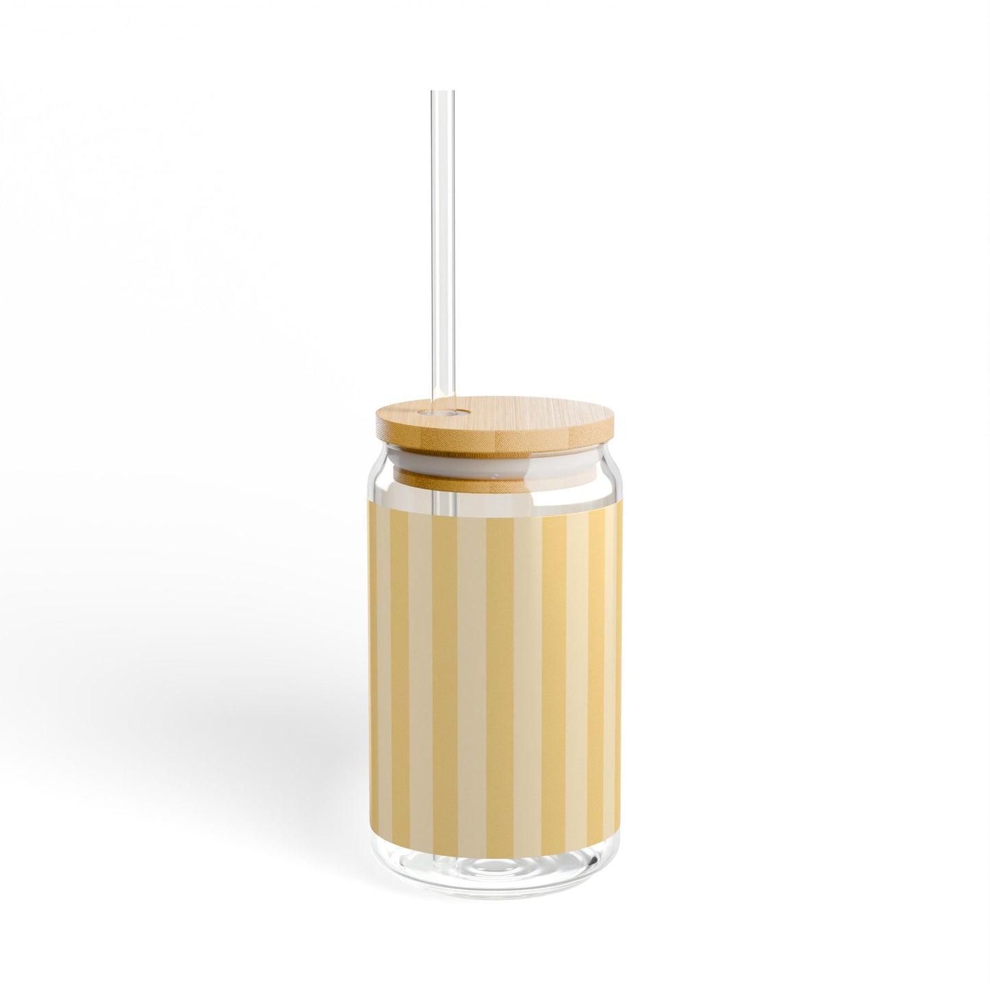 Buttercup Stripe Sipper Glass | 16oz