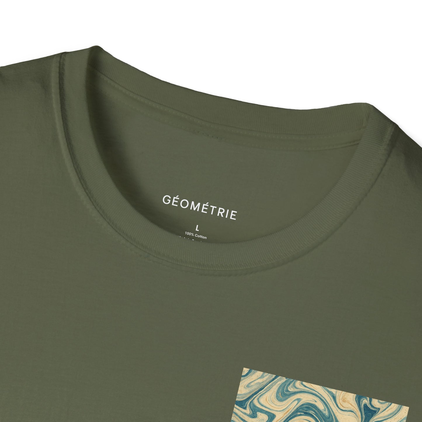 Geo Pattern Unisex Softstyle T-Shirt | Casual Everyday Tee, Graphic Shirt, Gift for Him/Her, Trendy Wear, Artsy Style (Pattern 06)
