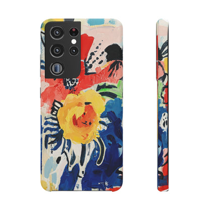 Abstract Flora Snap Phone Case