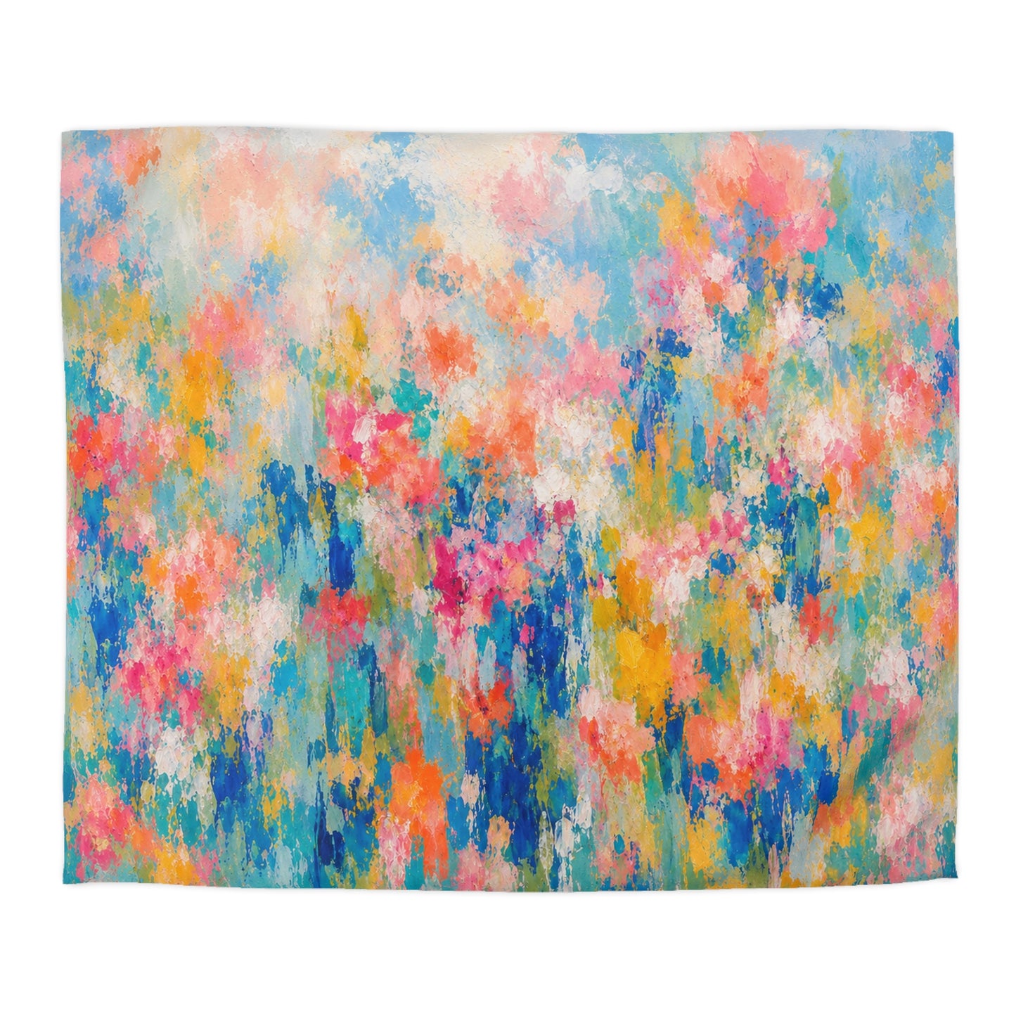 Chromatic Meadow Microfiber Duvet Cover