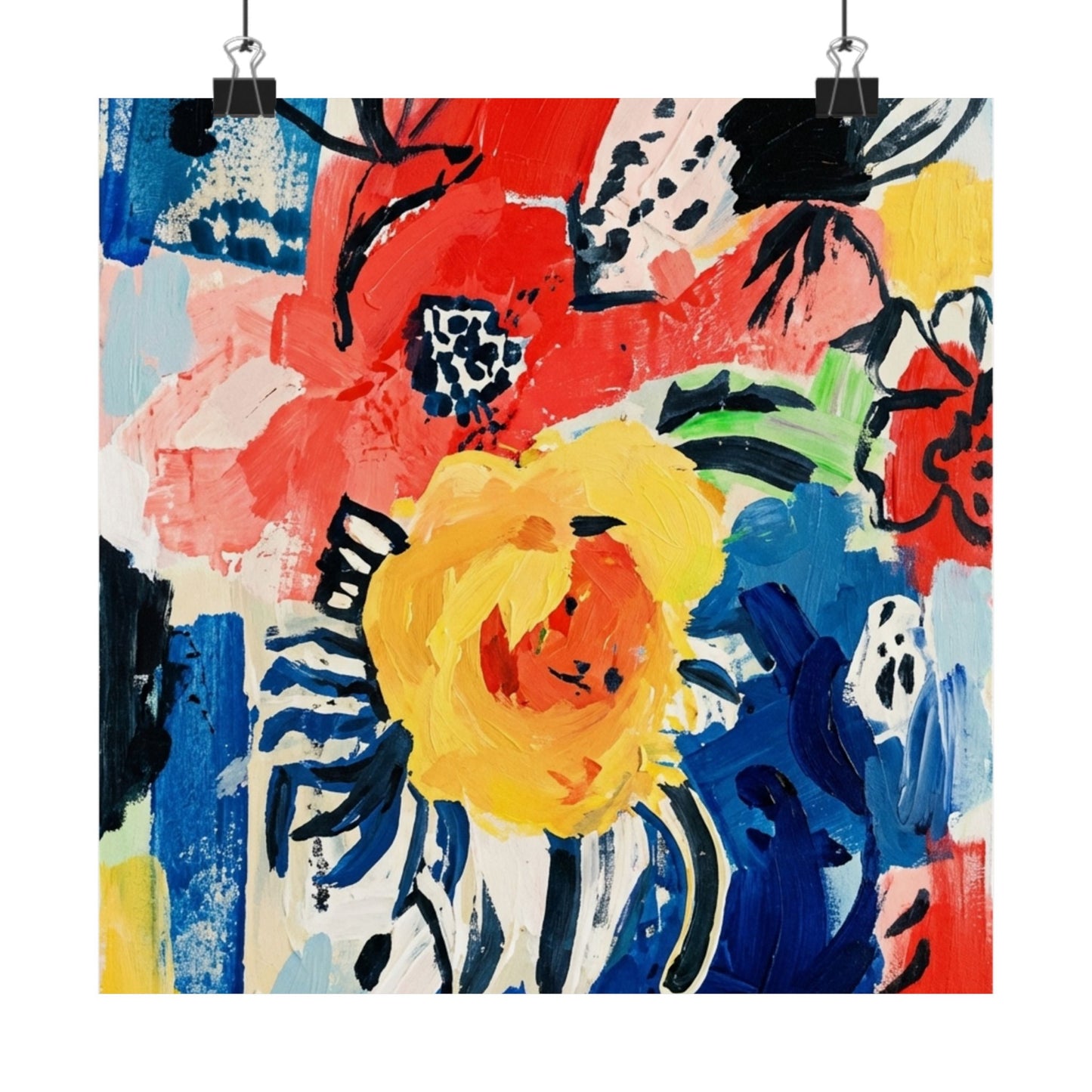 Abstract Flora Art Poster