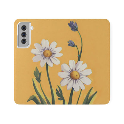 Spring Daisies Vegan Leather Flip Case