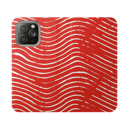 Scarlet Tide Vegan Leather Flip Case