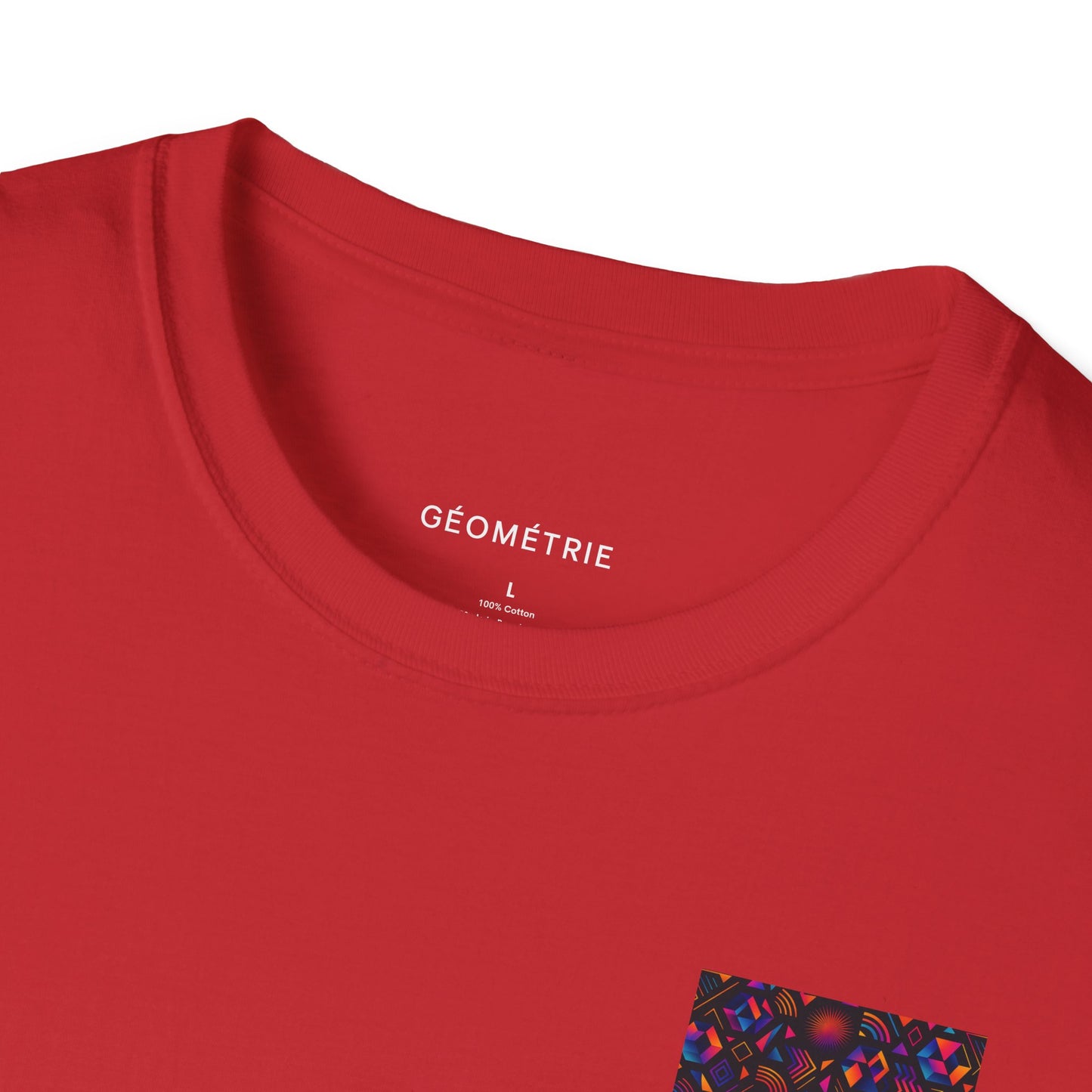 Geo Pattern Unisex Softstyle T-Shirt | Casual Everyday Tee, Graphic Shirt, Gift for Him/Her, Trendy Wear, Artsy Style (Pattern 05)
