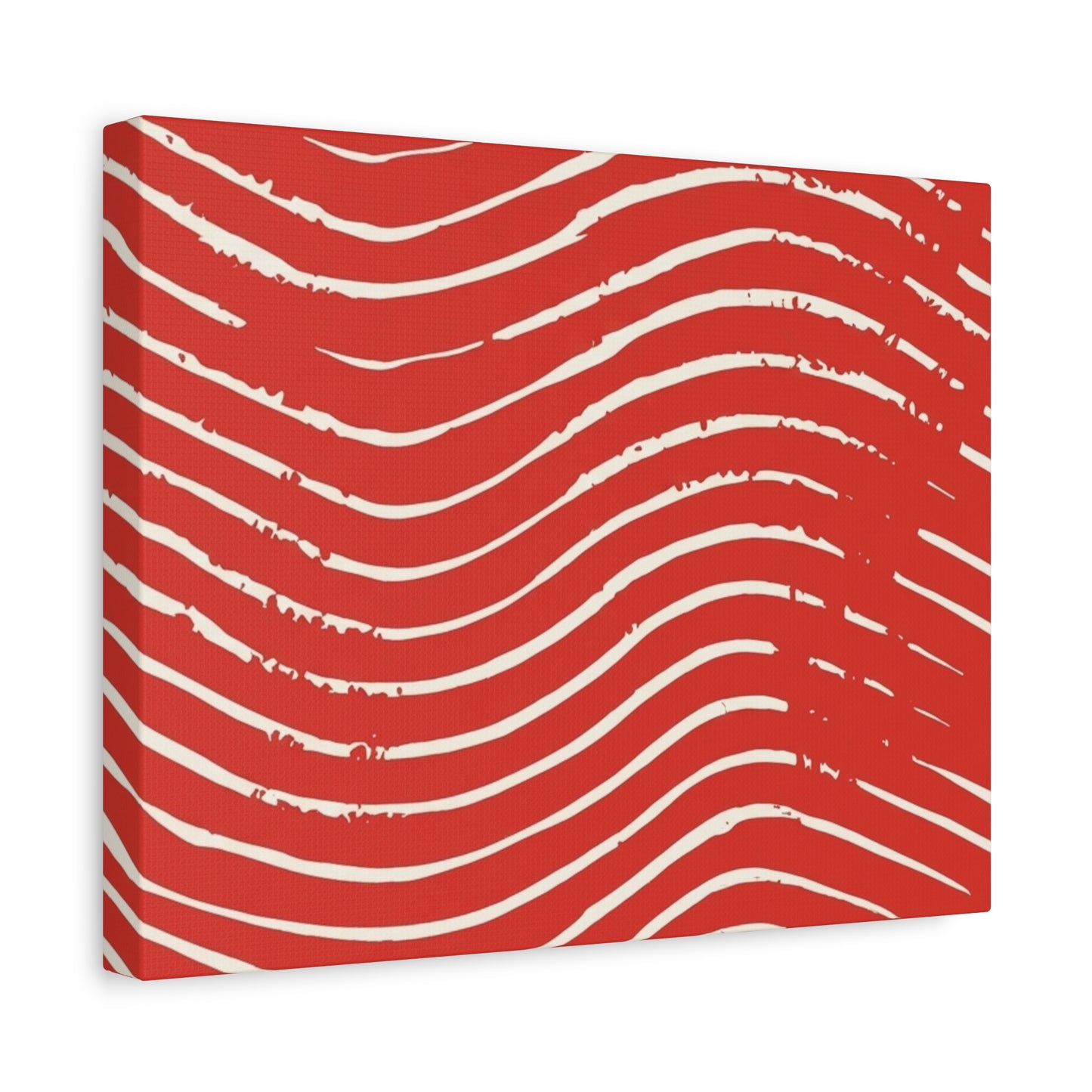 Scarlet Tide Stretched Canvas Wall Art