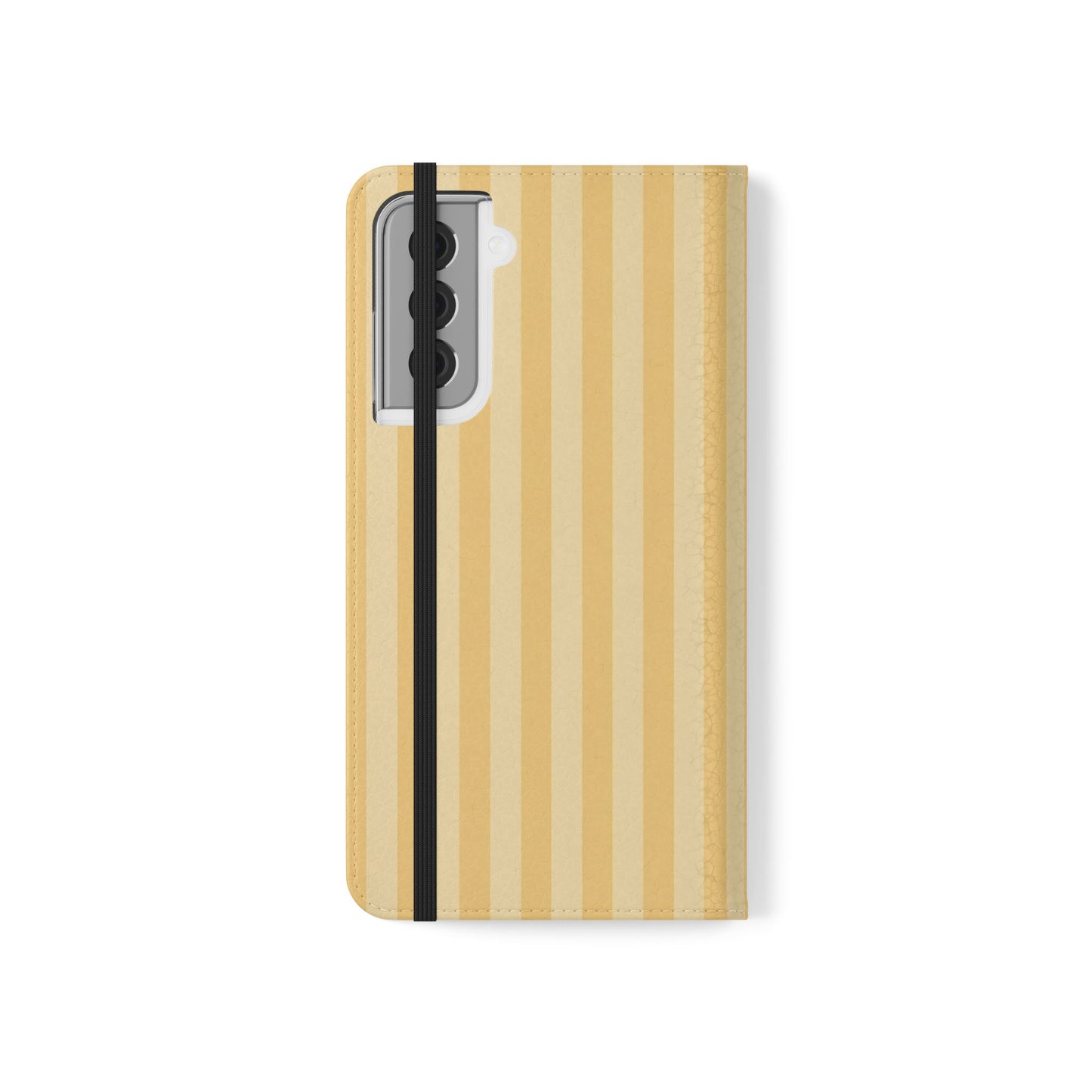 Buttercup Stripe Vegan Leather Flip Case