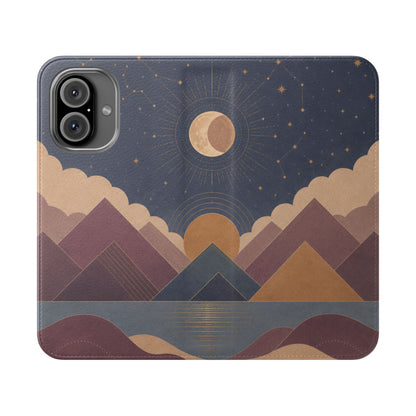 Celestial Vale Vegan Leather Flip Case