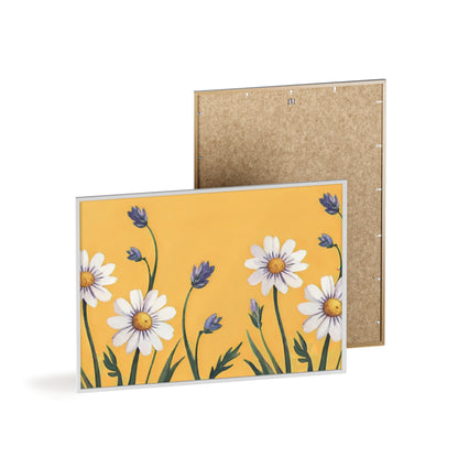 Spring Daisies Wood Framed Posters