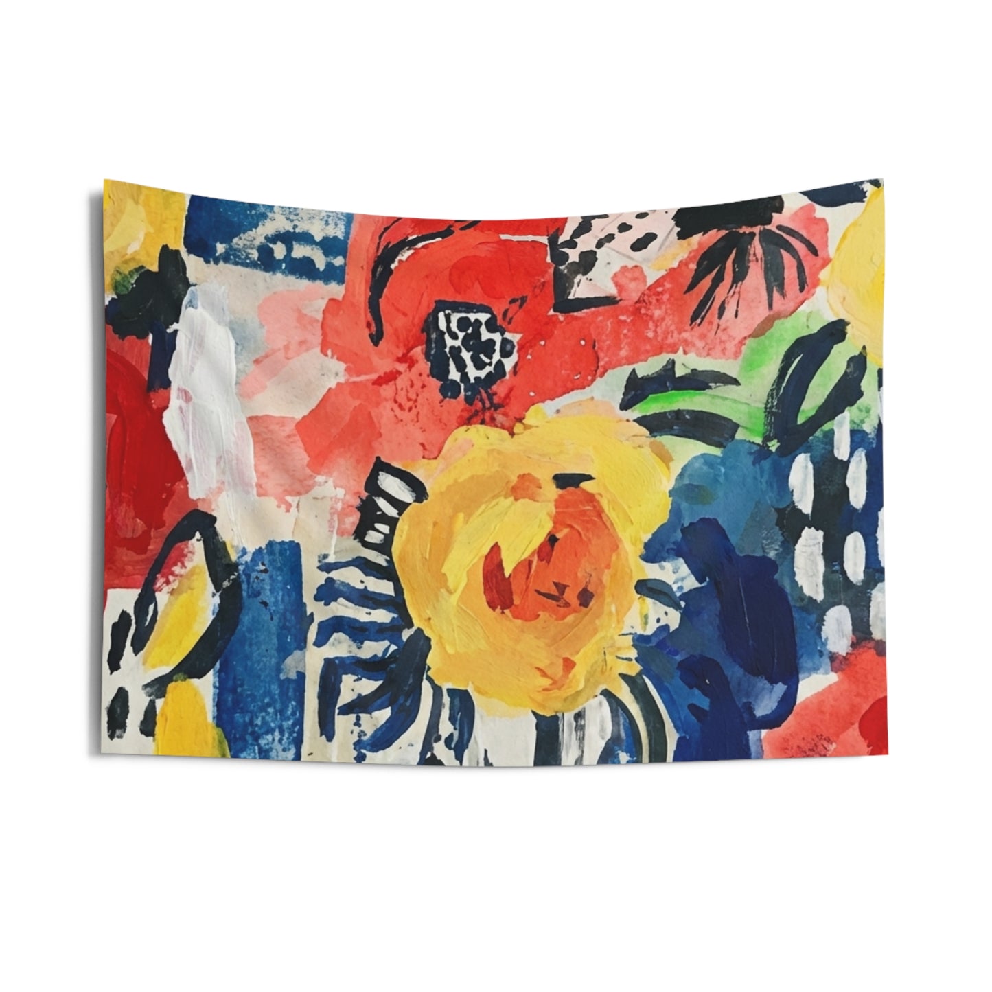 Abstract Flora Wall Tapestry