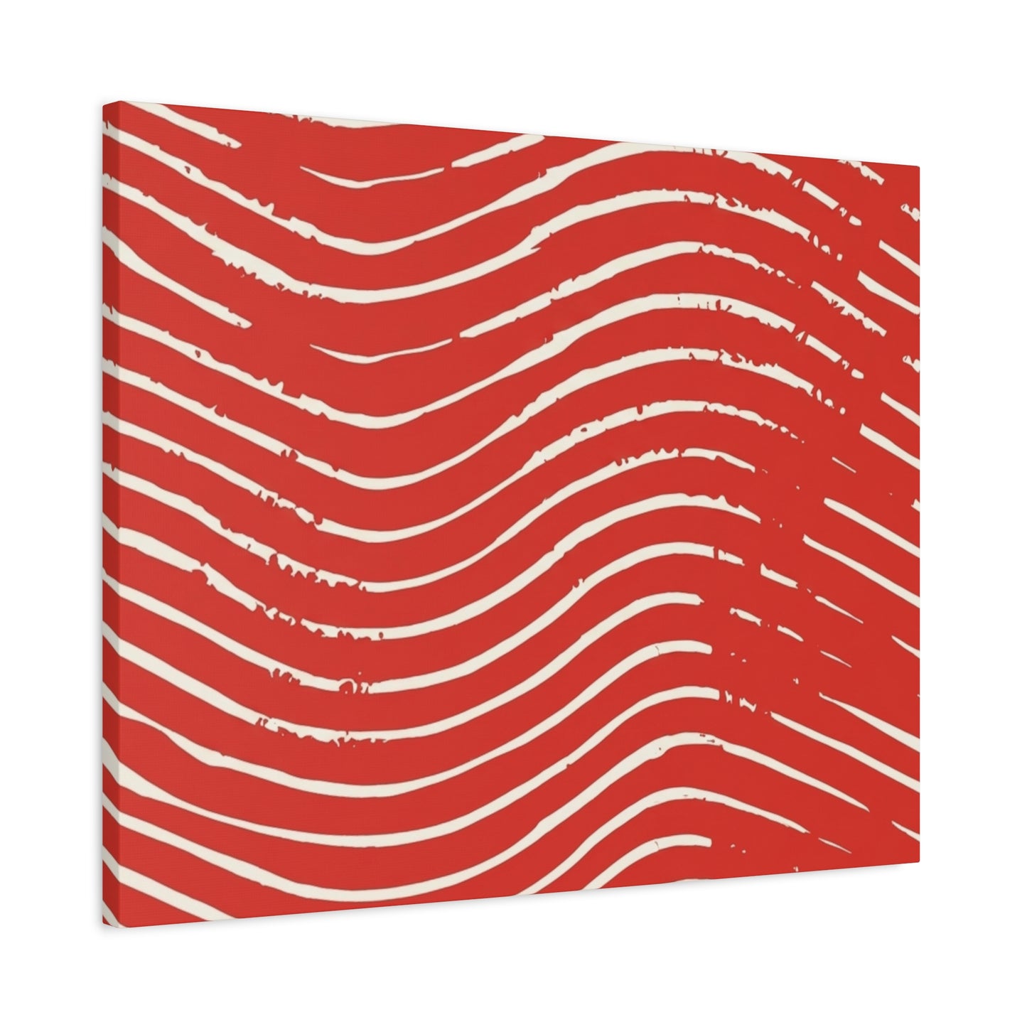 Scarlet Tide Stretched Canvas Wall Art