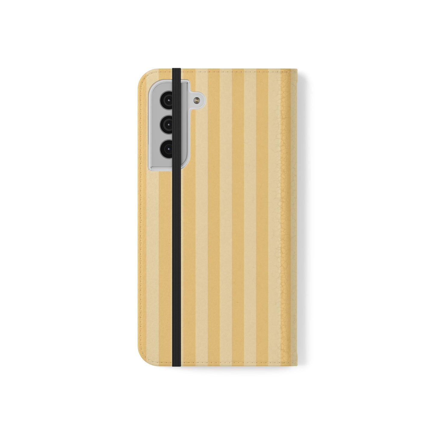 Buttercup Stripe Vegan Leather Flip Case