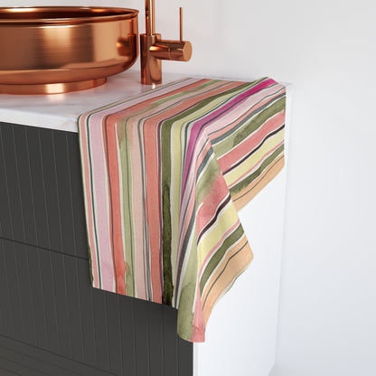 Summer Stripe Hand Towel