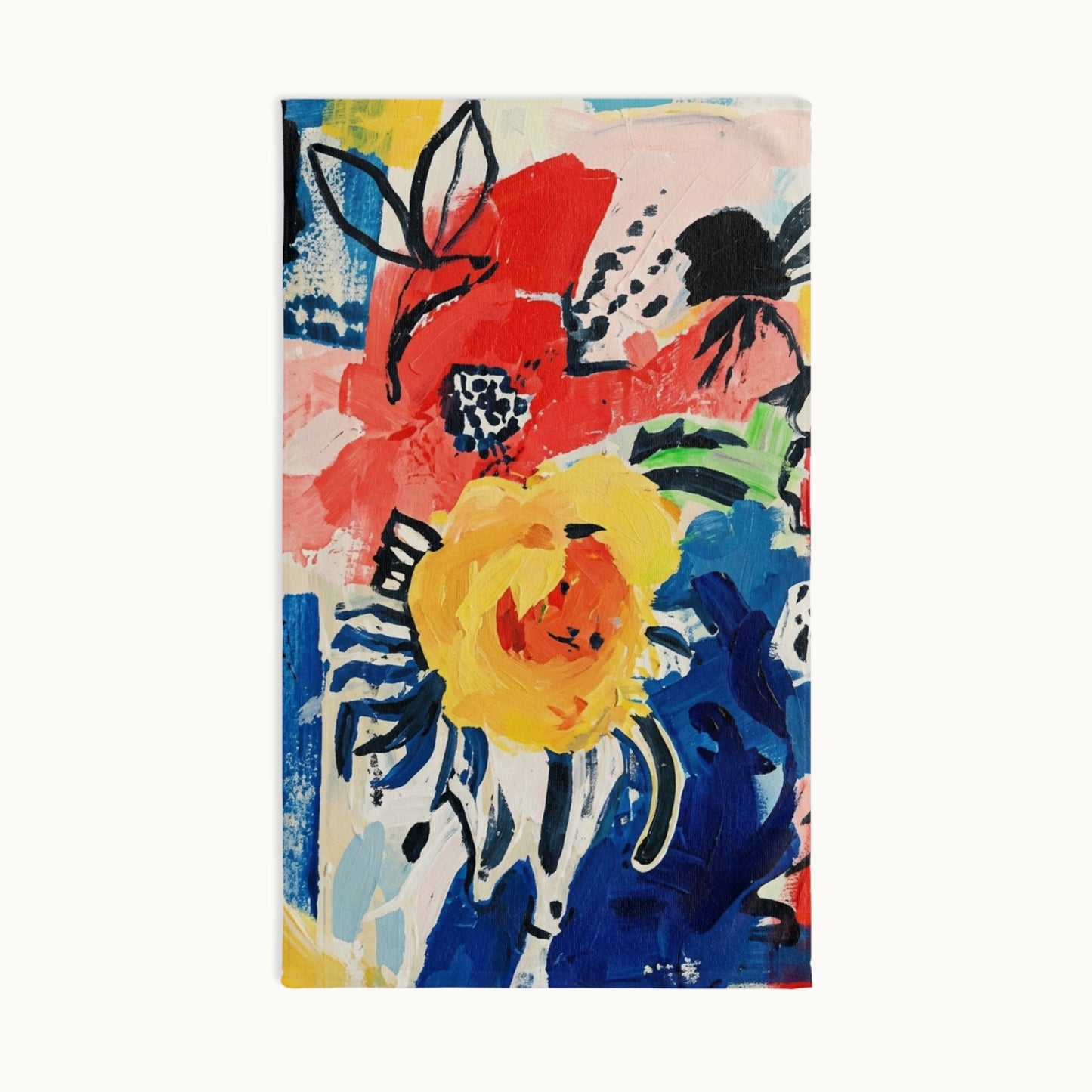 Abstract Flora Hand Towel