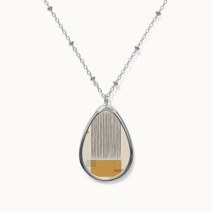 Ochre Cadence Oval Necklace