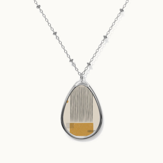Ochre Cadence Oval Necklace