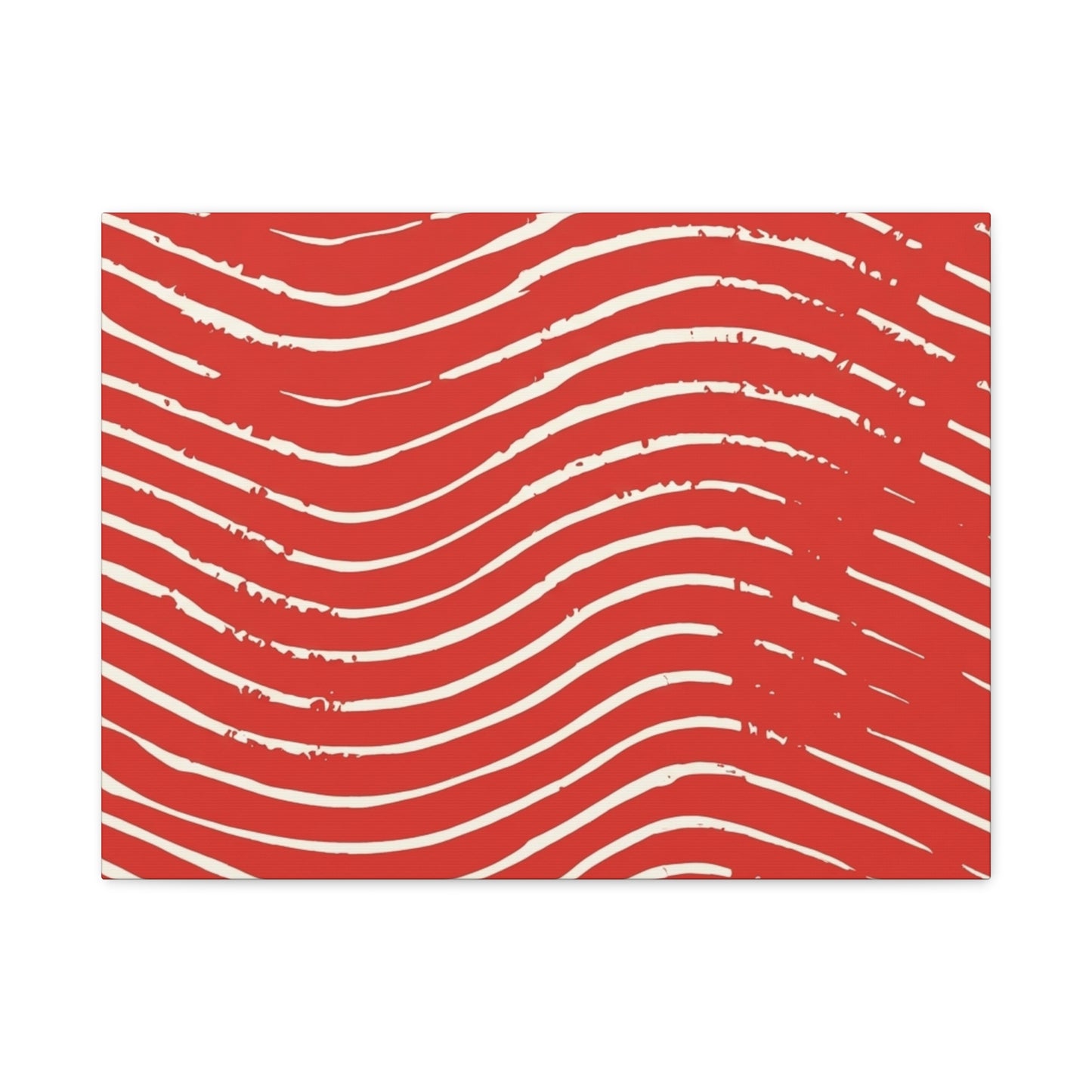 Scarlet Tide Stretched Canvas Wall Art