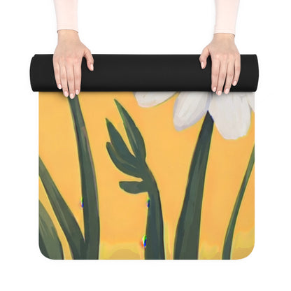 Spring Daisies Rubber Yoga Mat