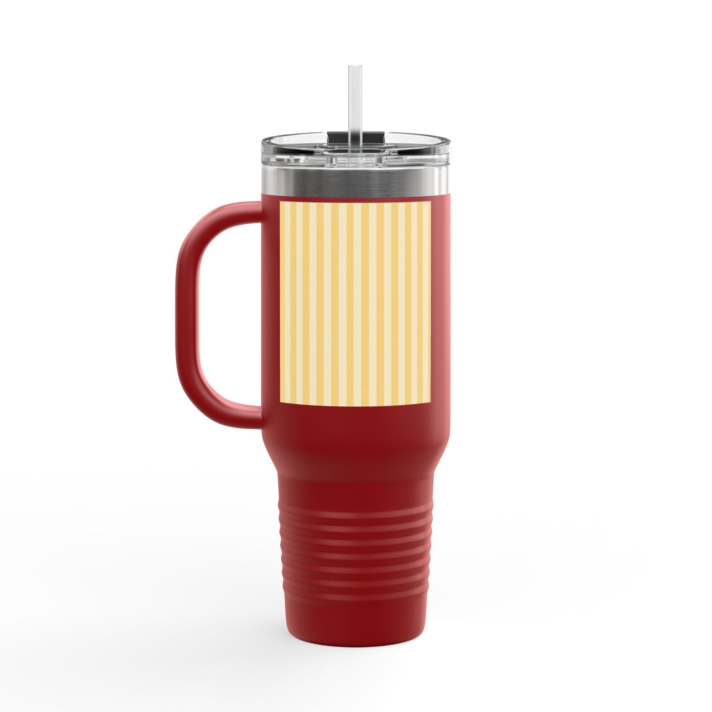 Buttercup Stripe 40oz Insulated Travel Mug