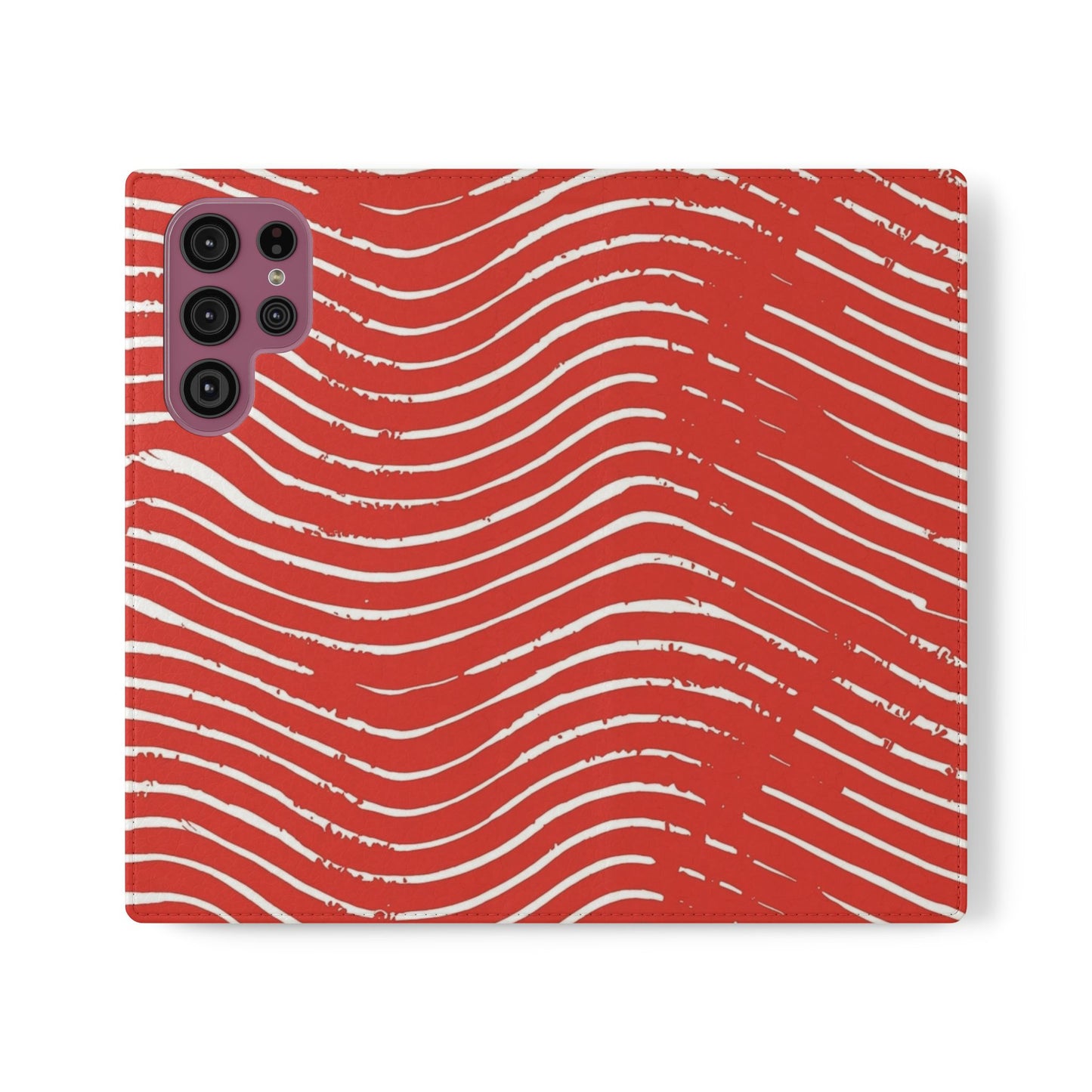 Scarlet Tide Vegan Leather Flip Case